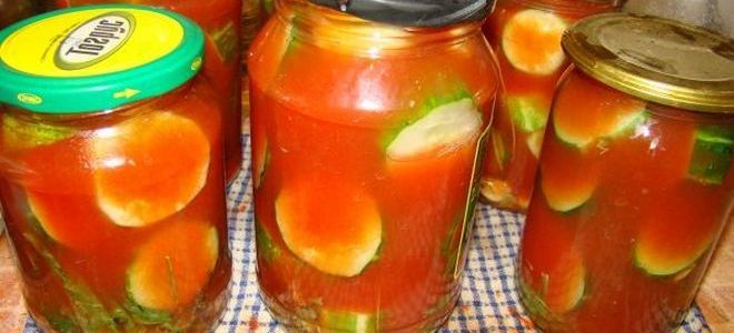 огурцы в томатном соке
